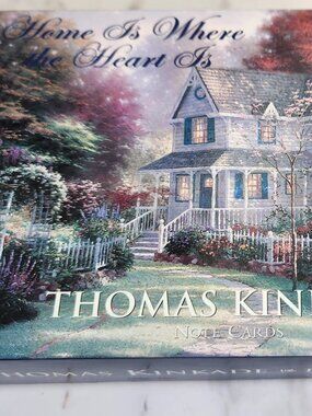 Thomas Kinkade "Home is Where the Heart is" 14 Greeting Cards envelope seals